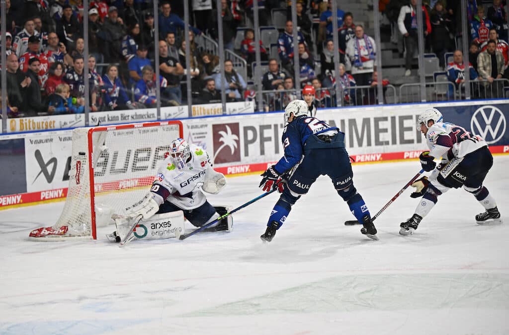 Engagierte Adler Mannheim müssen sich Eisbären Berlin geschlagen geben