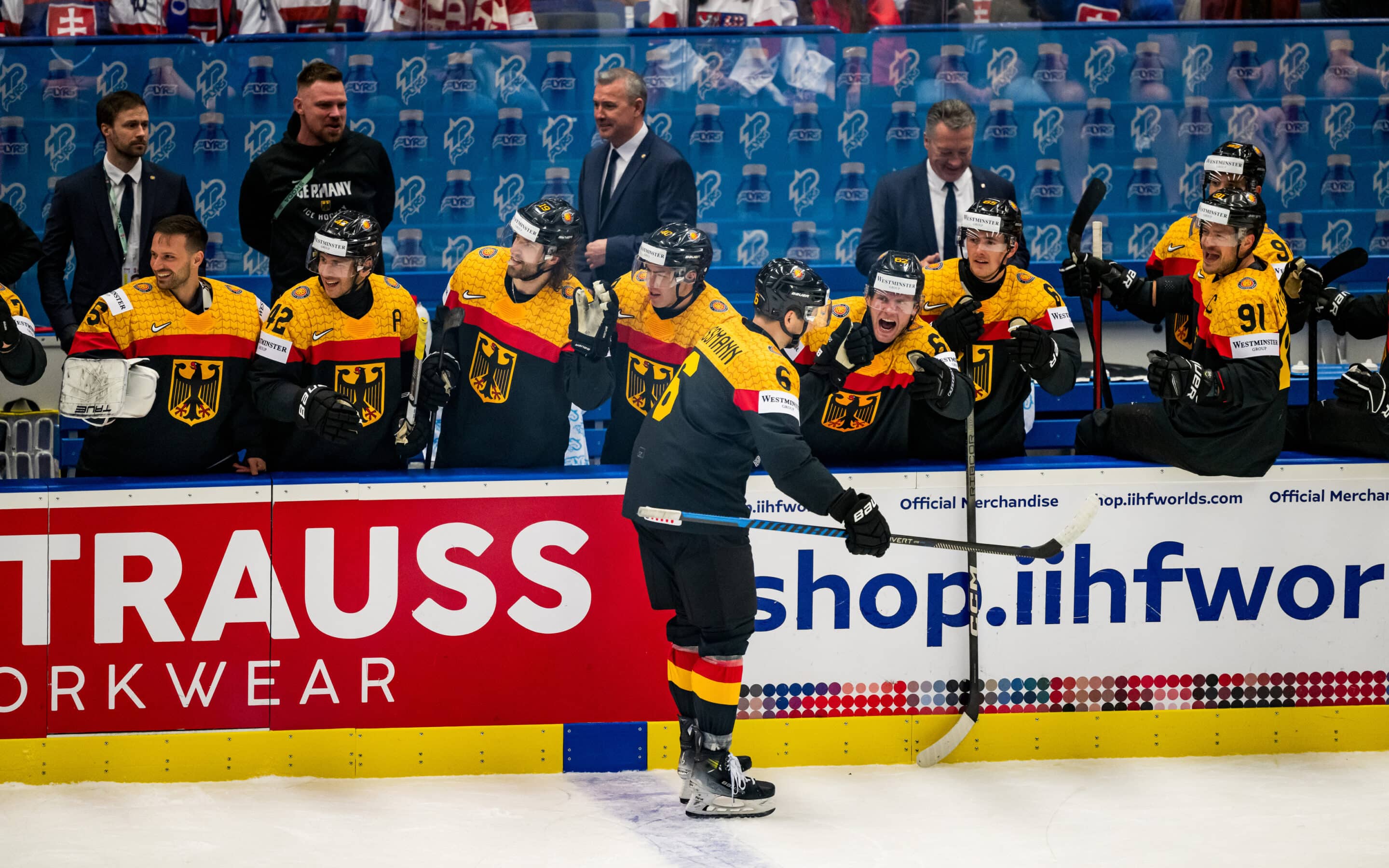 Deutschland gegen Lettland – IIHF Weltmeisterschaft