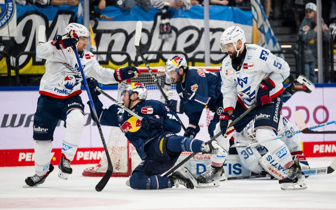 Adler Mannheim bezwingen München erneut im SAP Garden und ziehen ins Halbfinale ein