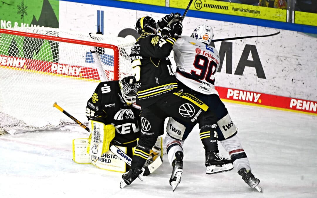 Krefeld setzt die erste Duftmarke im ersten Halfinale der Play- Off