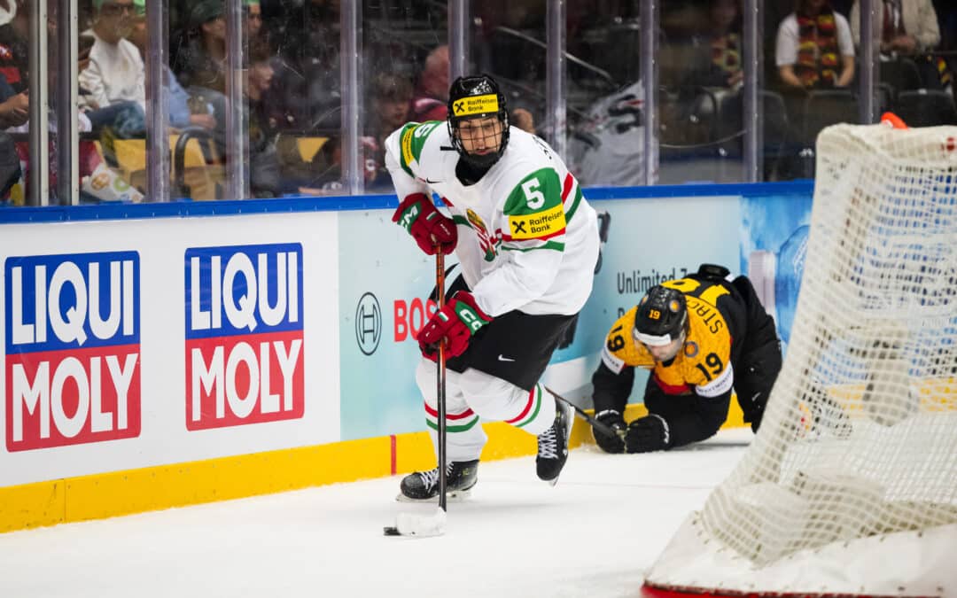Mit 16 Jahren bei der Eishockey WM 2025 – Domán Kristóf Szongoth