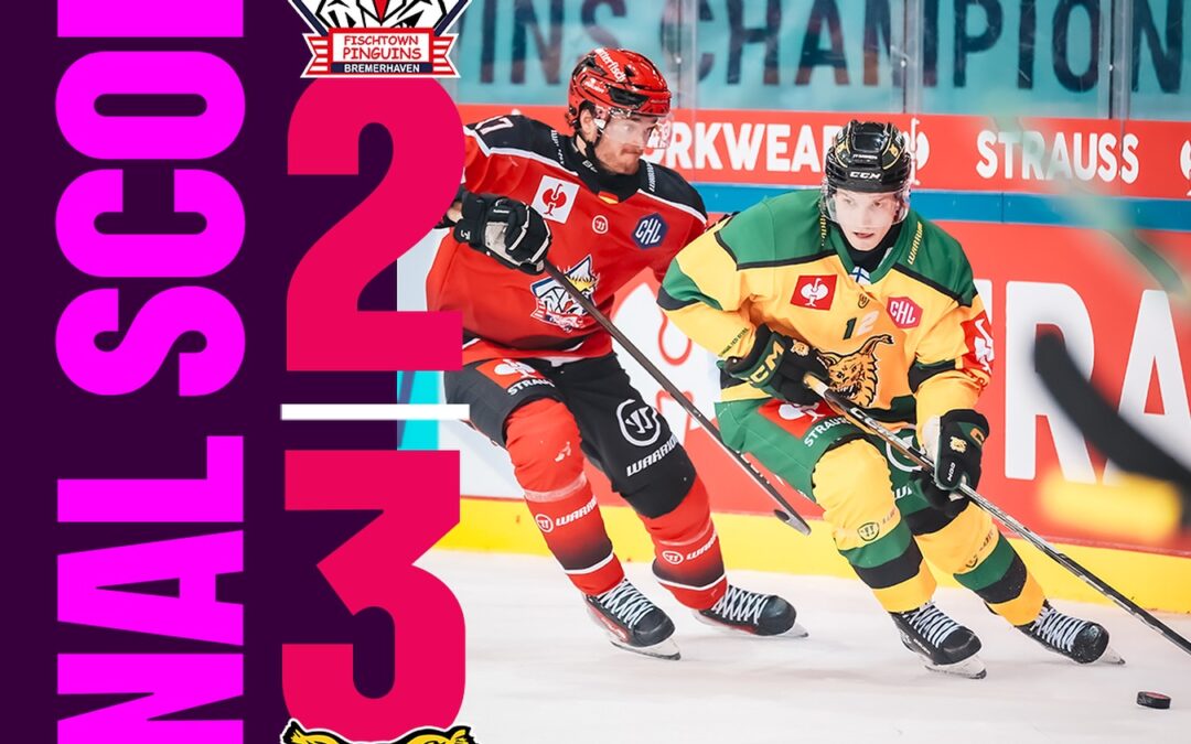 Fischtown Pinguins Bremerhaven wahrt die Chance für das Achtelfinal Rückspiel gegen Tampereen Ilves