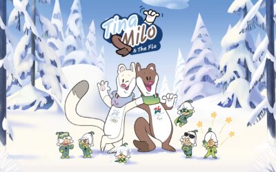 Olympia 2026 – Bella Italia mit den beiden Maskottchen Tina und Milo